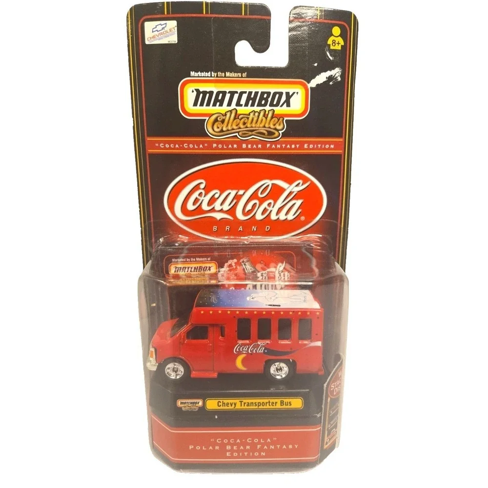 1999 Matchbox Collectibles Coca-Cola Polar Bear Chevy Transporter Bus MOC‎